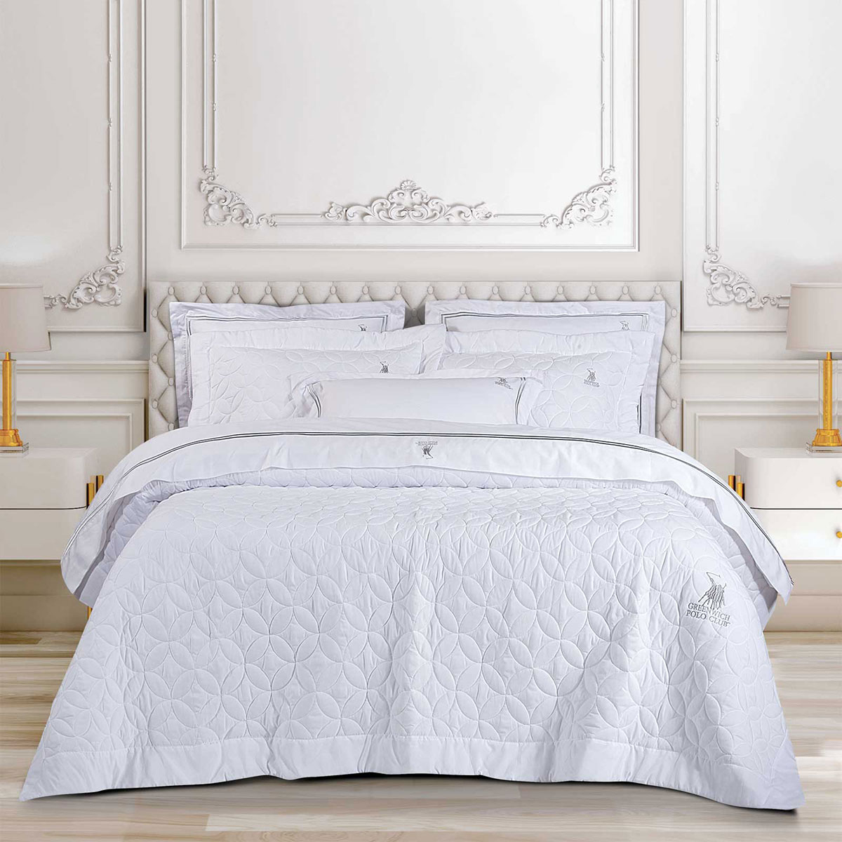 Κουβερλί King Size (240x250) Greenwich Polo Club 2357 White