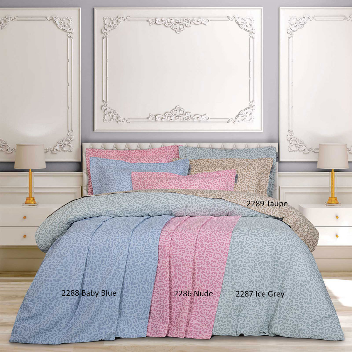 Σεντόνι Υπέρδιπλο Με Λάστιχο (160x200+35) Greenwich Polo Club Loft Leopard