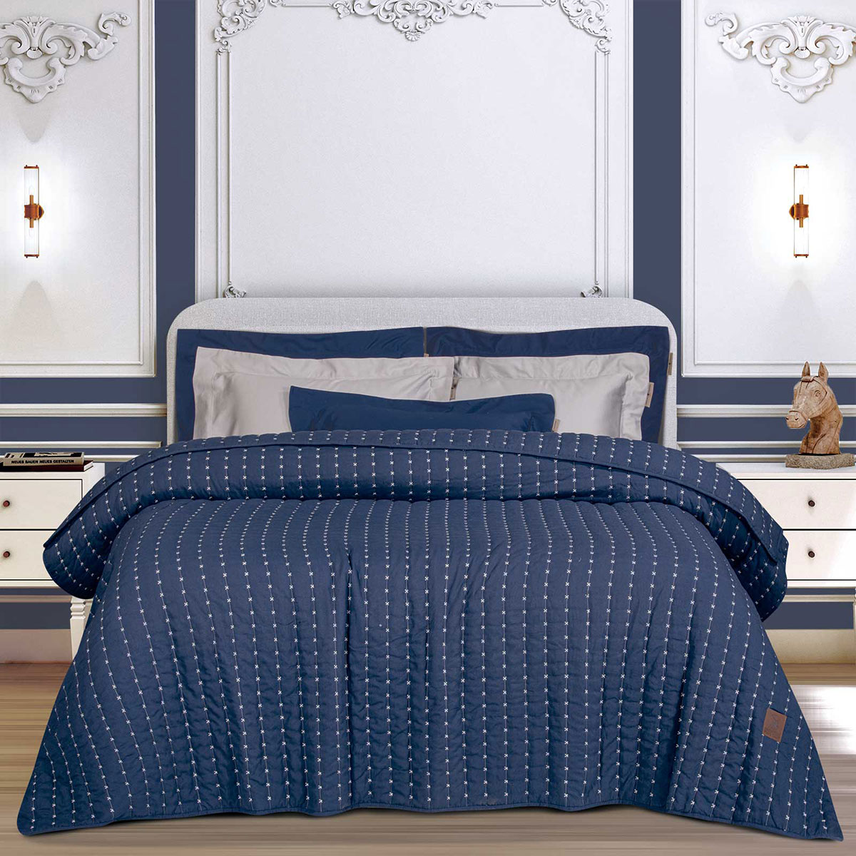 Κουβερλί Υπέρδιπλο (230x250) Greenwich Polo Club 3492 Blue