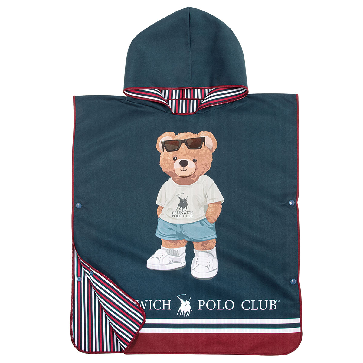 Παιδικό Πόντσο Microfiber (50x115) 2 Όψεων Greenwich Polo Club Junior 4042
