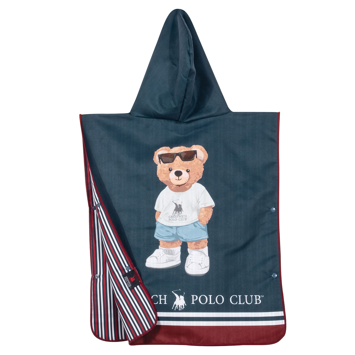 Παιδικό Πόντσο Microfiber (50X115) 2 Όψεων Greenwich Polo Club Junior 4042 Παιδικά Spitishop