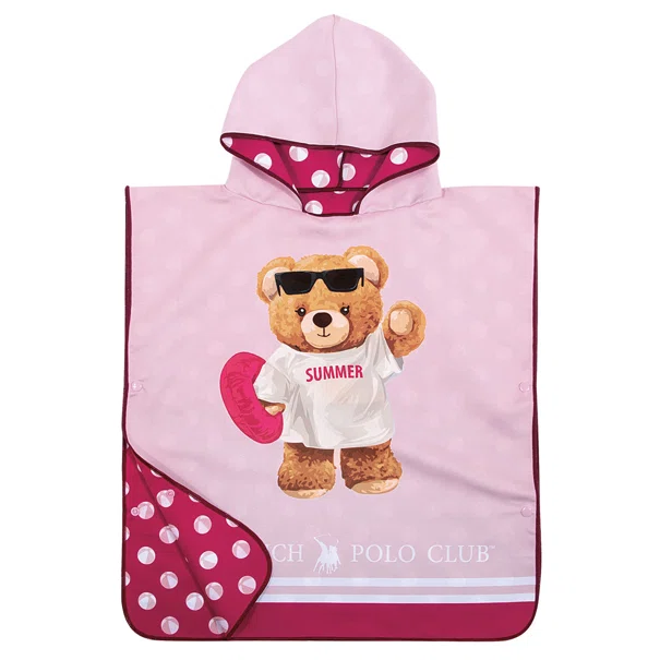 Παιδικό Πόντσο Microfiber (50x115) 2 Όψεων Greenwich Polo Club Junior 4039