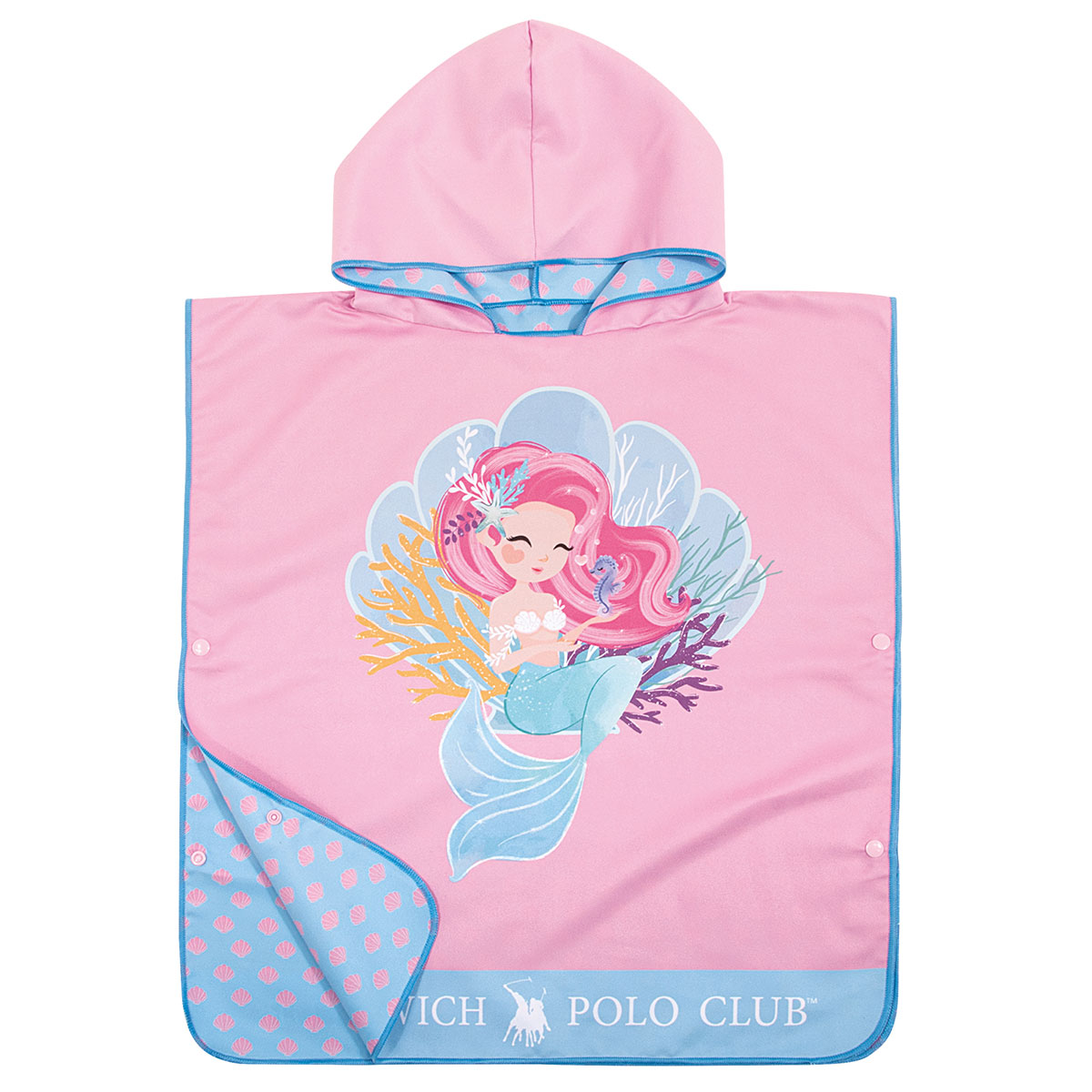 Παιδικό Πόντσο Microfiber (50x115) 2 Όψεων Greenwich Polo Club Junior 4041