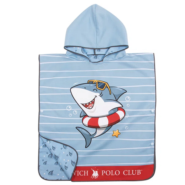 Παιδικό Πόντσο Microfiber (50x115) 2 Όψεων Greenwich Polo Club Junior 4044