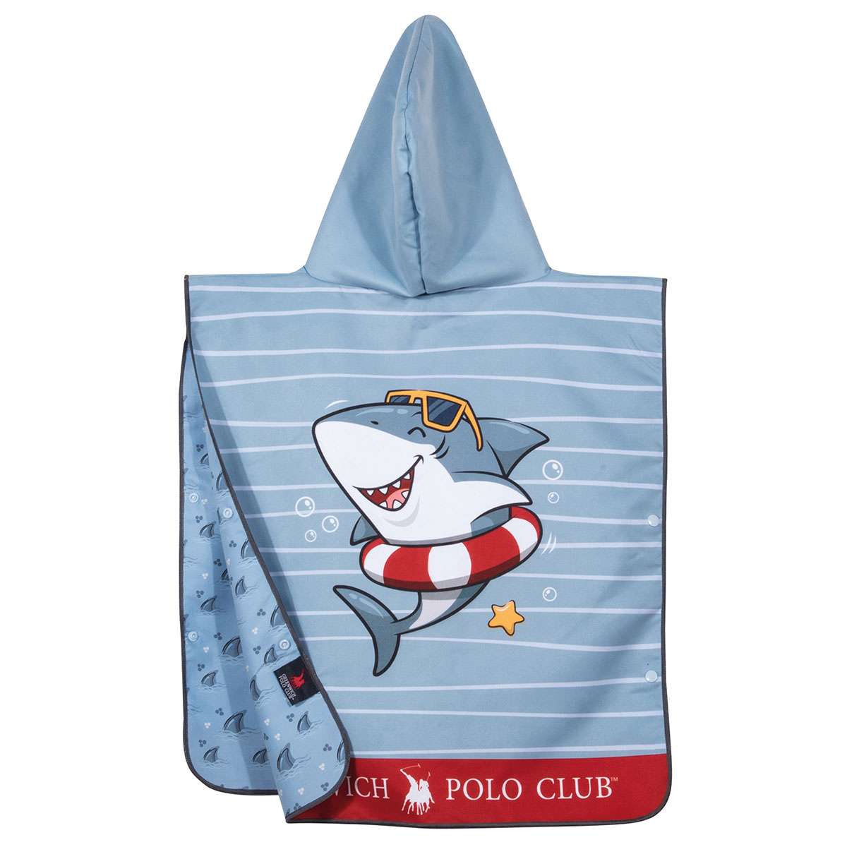 Παιδικό Πόντσο Microfiber (50X115) 2 Όψεων Greenwich Polo Club Junior 4044 Παιδικά Spitishop