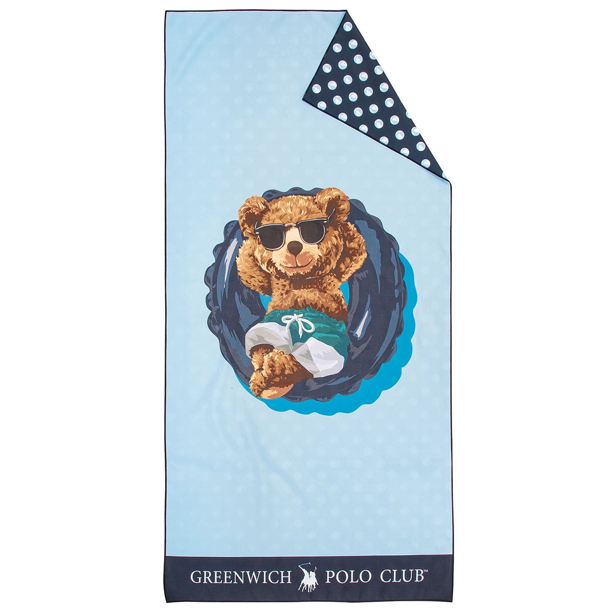 Παιδική Πετσέτα Θαλάσσης Microfiber 2 Όψεων (70x140) Greenwich Polo Club Junior 4043