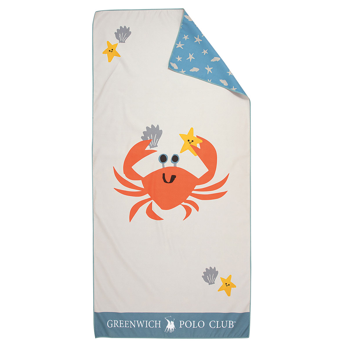 Παιδική Πετσέτα Θαλάσσης Microfiber 2 Όψεων (70x140) Greenwich Polo Club Junior 4080