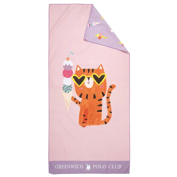 Παιδική Πετσέτα Θαλάσσης Microfiber 2 Όψεων (70x140) Greenwich Polo Club Junior 4082