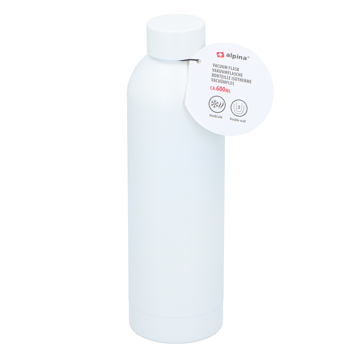 Μπουκάλι Θερμός 600ml Alpina 871125250676 White