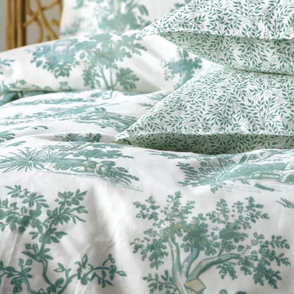 Κουβερλί Υπέρδιπλο (230x250) 2 Όψεων Kentia Stylish Toile 02 Green