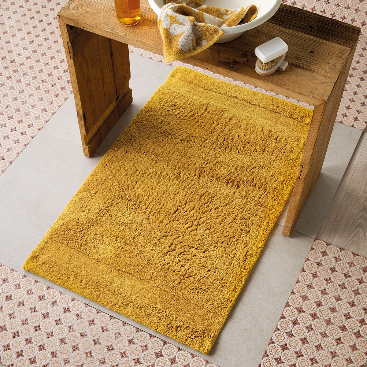 Πατάκι Μπάνιου (50x60) Kentia Loft Pierce 09 Ochre