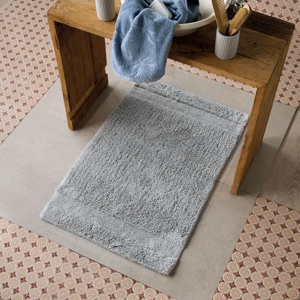 Πατάκι Μπάνιου (60x90) Kentia Loft Pierce 22 Light Grey
