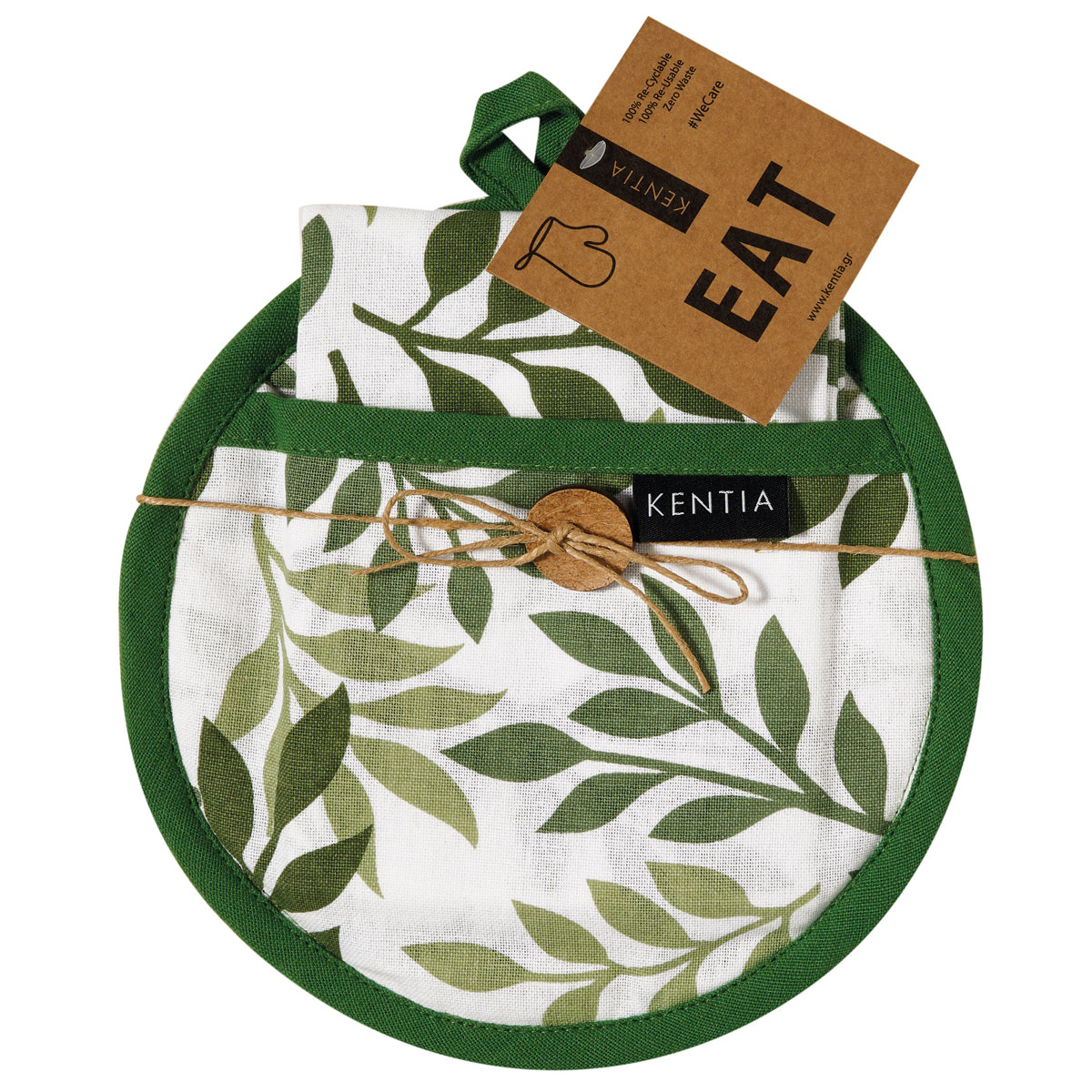 Ποτηρόπανο + Πιάστρα Κουζίνας (Σετ 2τμχ) Kentia Loft Pot 252