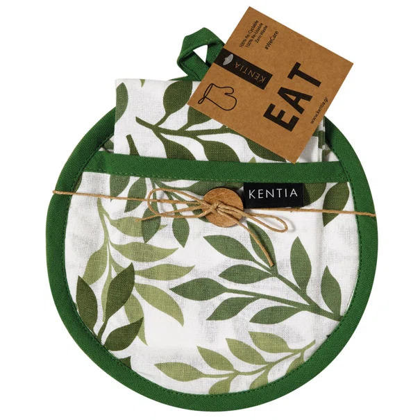 Ποτηρόπανο + Πιάστρα Κουζίνας (Σετ 2τμχ) Kentia Loft Pot 252
