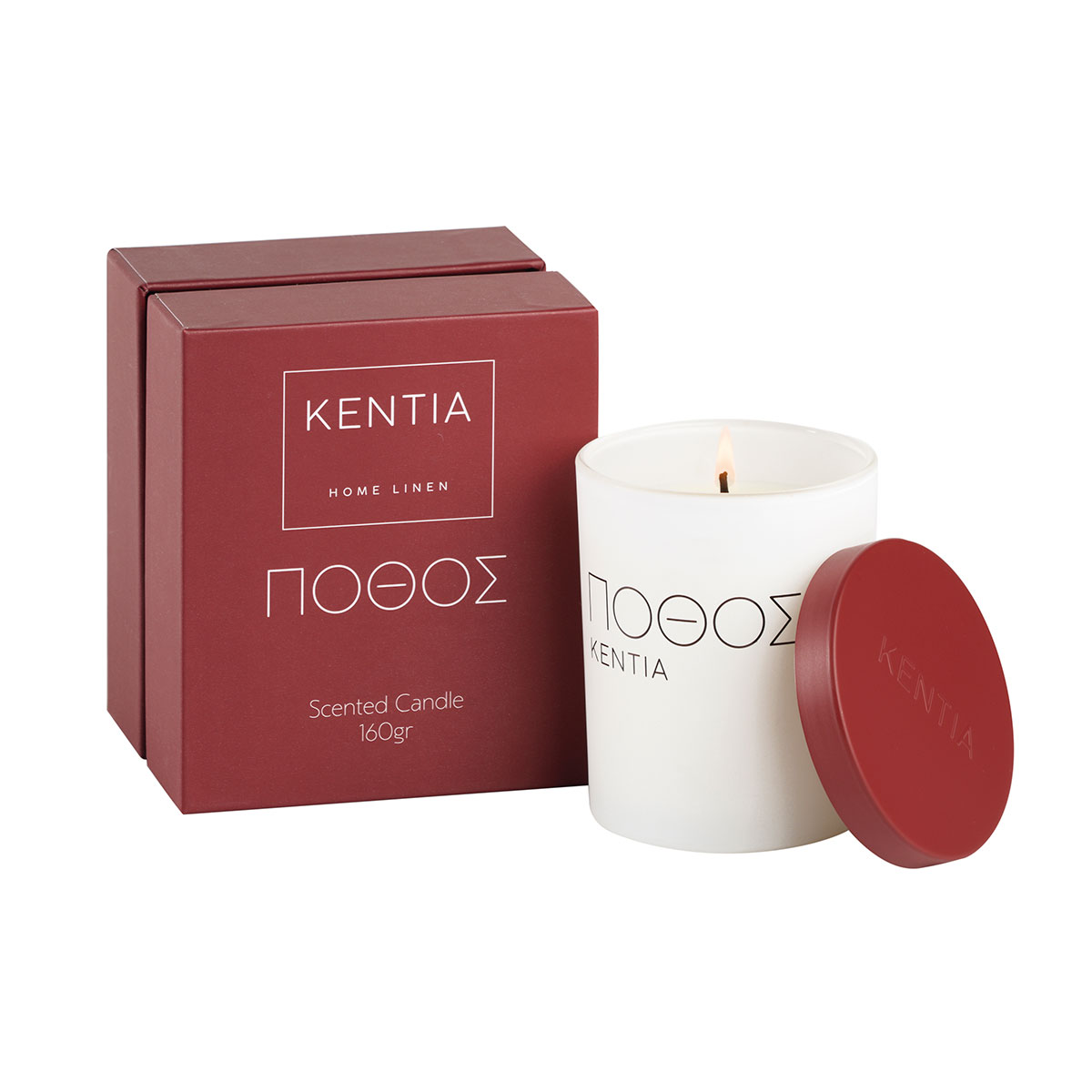 Κερί Αρωματικό 160Gr Kentia Mood Πόθος Διακόσμηση Αρωματικά Χώρου - Diffuser Κεριά Spitishop