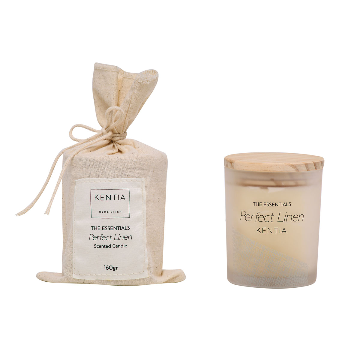 Κερί Αρωματικό 160Gr Kentia Sense 25 Perfect Linen Διακόσμηση Αρωματικά Χώρου - Diffuser Κεριά Spitishop