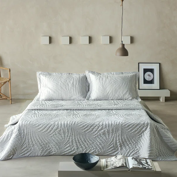 Κουβερλί Ημίδιπλο (Σετ 180x250) Kentia Serenity Jana 22 Silver