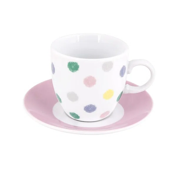 Φλυτζάνια Espresso 90ml (Σετ 6τμχ) Maxhome Polka Dots DG08-0207