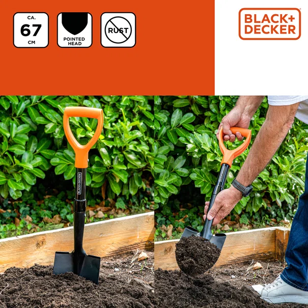 Φτυάρι Χειρός 67εκ. Black+Decker 871125223403