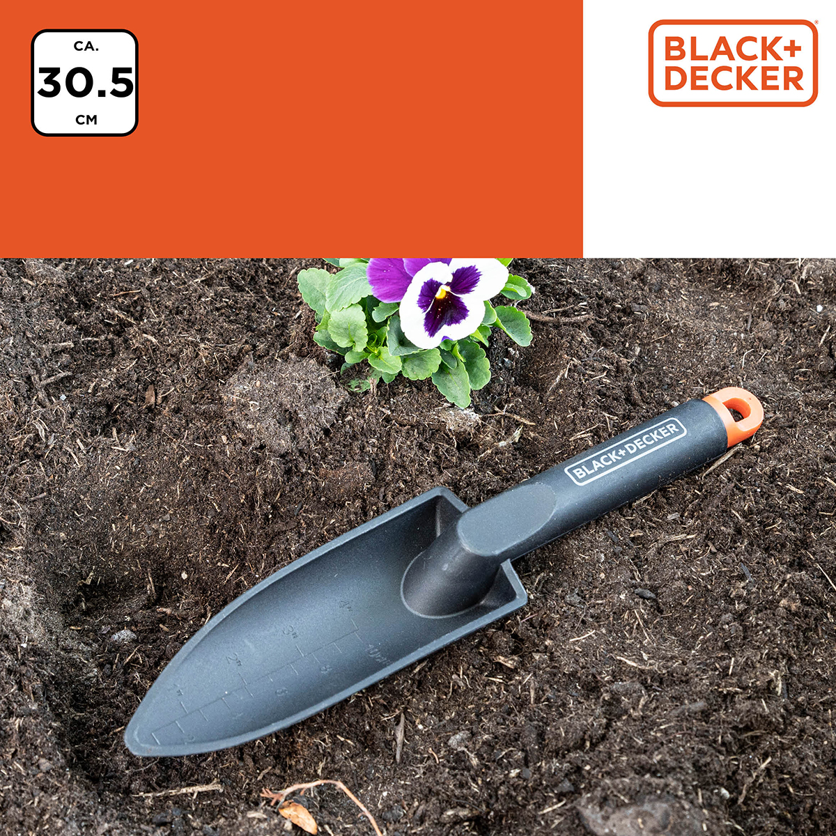 Φτυαράκι Χειρός 30.5εκ. Black+Decker 871125223536