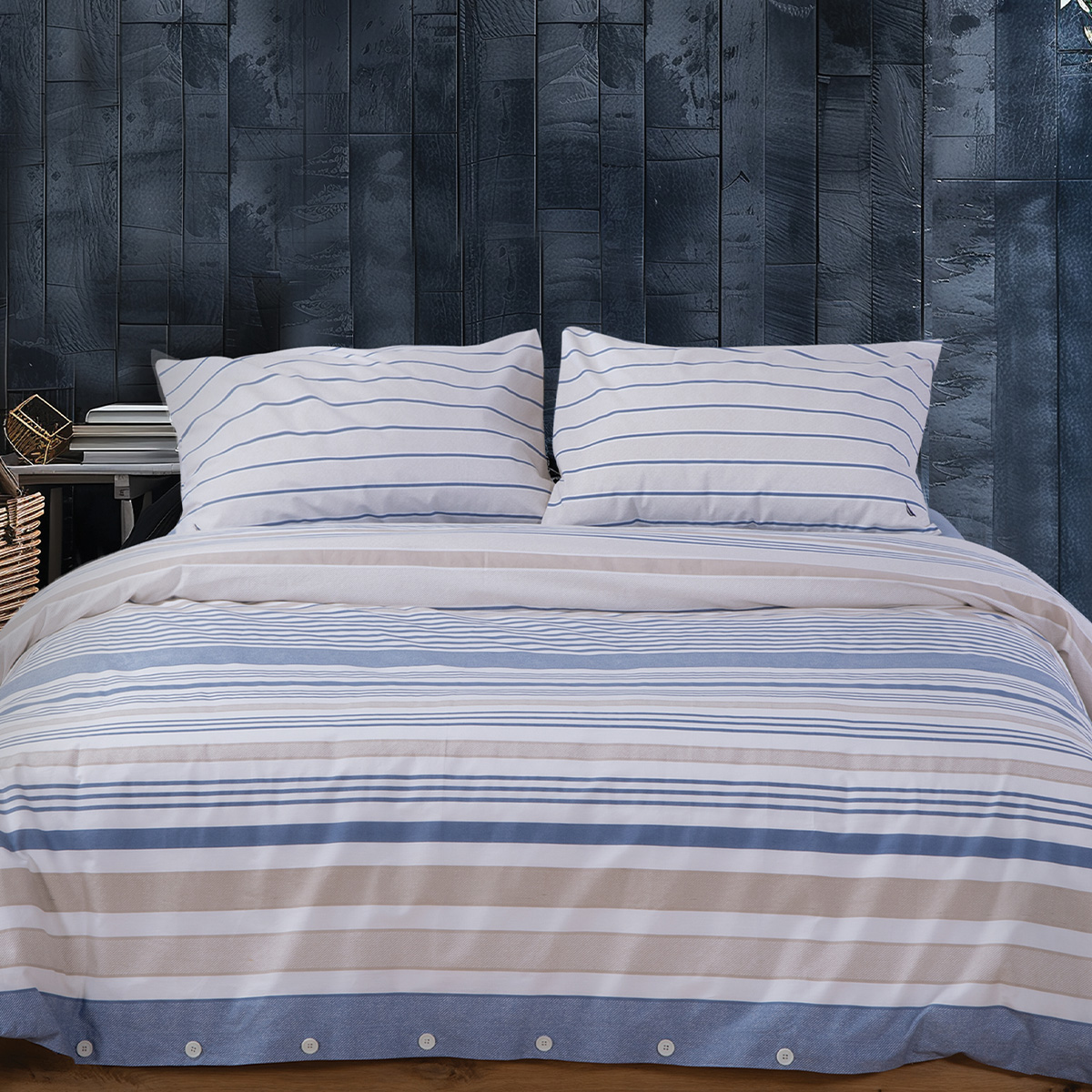 Παπλωματοθήκη Υπέρδιπλη (Σετ 240x220) Nautica By Nef-Nef Homeware Nau Ocean