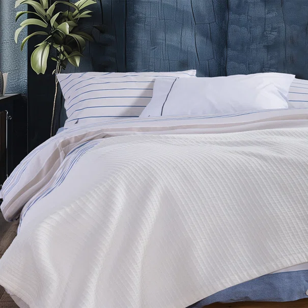 Κουβερτόριο Υπέρδιπλο (230x240) Ματλασέ Nautica Nef-Nef Homeware Nau Off White