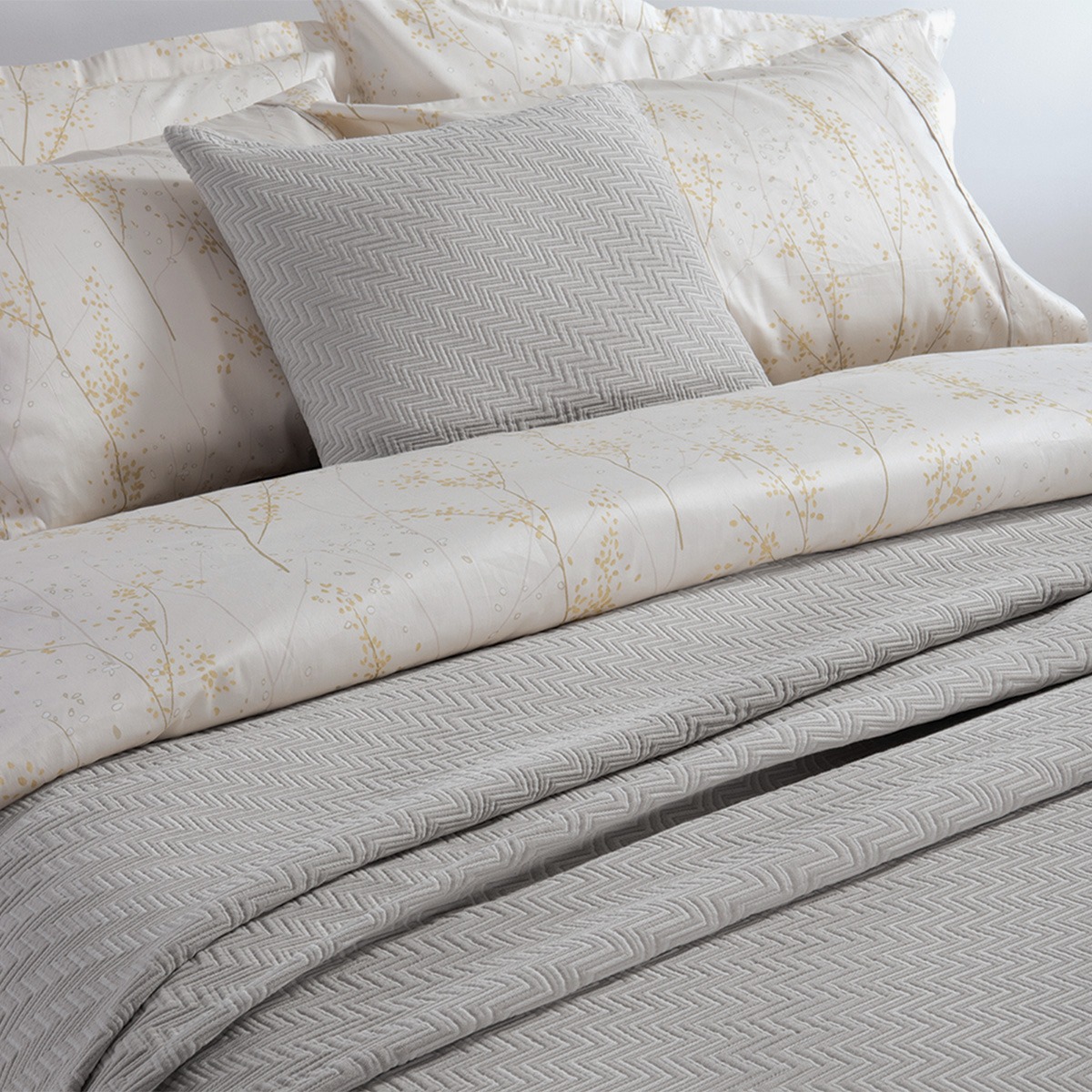 Κουβερτόριο Υπέρδιπλο (230x250) Ματλασέ Nef-Nef Homeware Chevie Grey