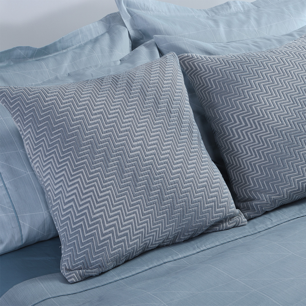 Διακοσμητική Μαξιλαροθήκη (50x50) Nef-Nef Homeware Chevie Blue