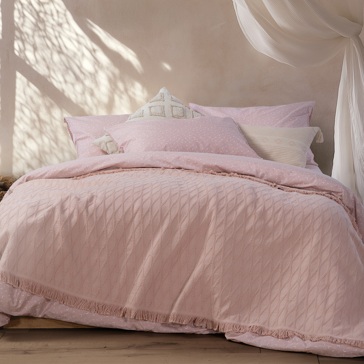Κουβερτόριο Υπέρδιπλο (230x240) Nef-Nef Homeware Serenity Outlast Pink