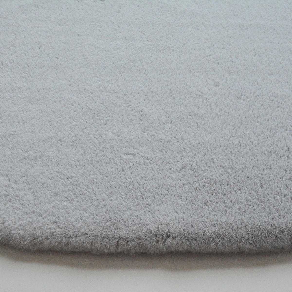 Στρογγυλό Χαλί Γούνινο (Φ160) New Plan Puffy FC6 Light Grey