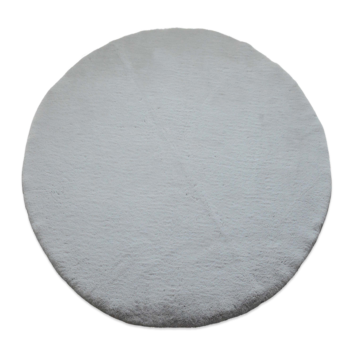 Στρογγυλό Χαλί Γούνινο (Φ160) New Plan Puffy Fc6 Light Grey Χαλιά Σαλονιού Χειμερινά Στρογγυλά Spitishop