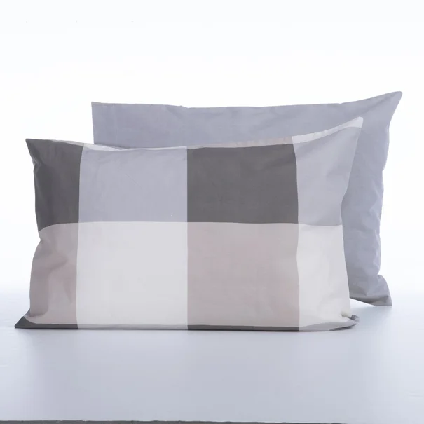 Μαξιλαροθήκη (52x72) Nef-Nef Homeware Casual Check Grey