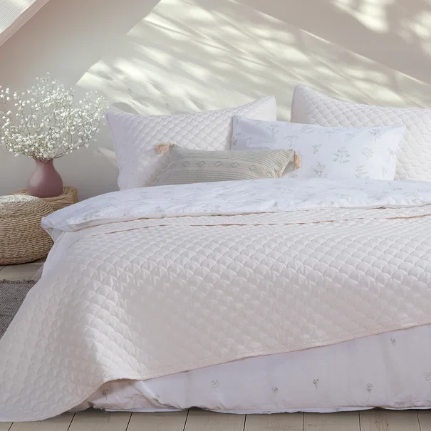 Κουβερλί Μονό (180x240) Nef-Nef Homeware Scofield Ecru