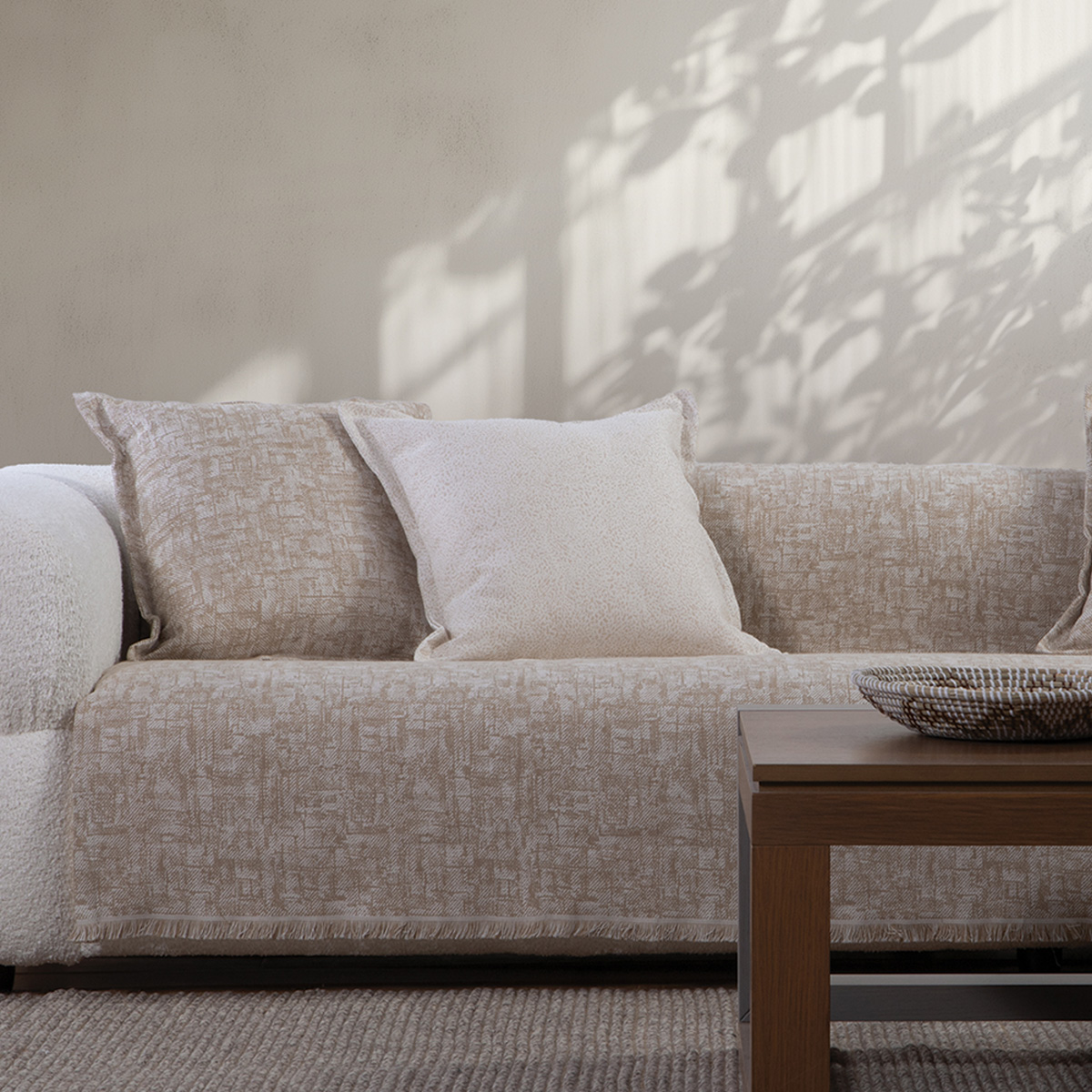 Ριχτάρι Καναπέ Διθέσιου (170x250) Nef-Nef Homeware Garcia Beige