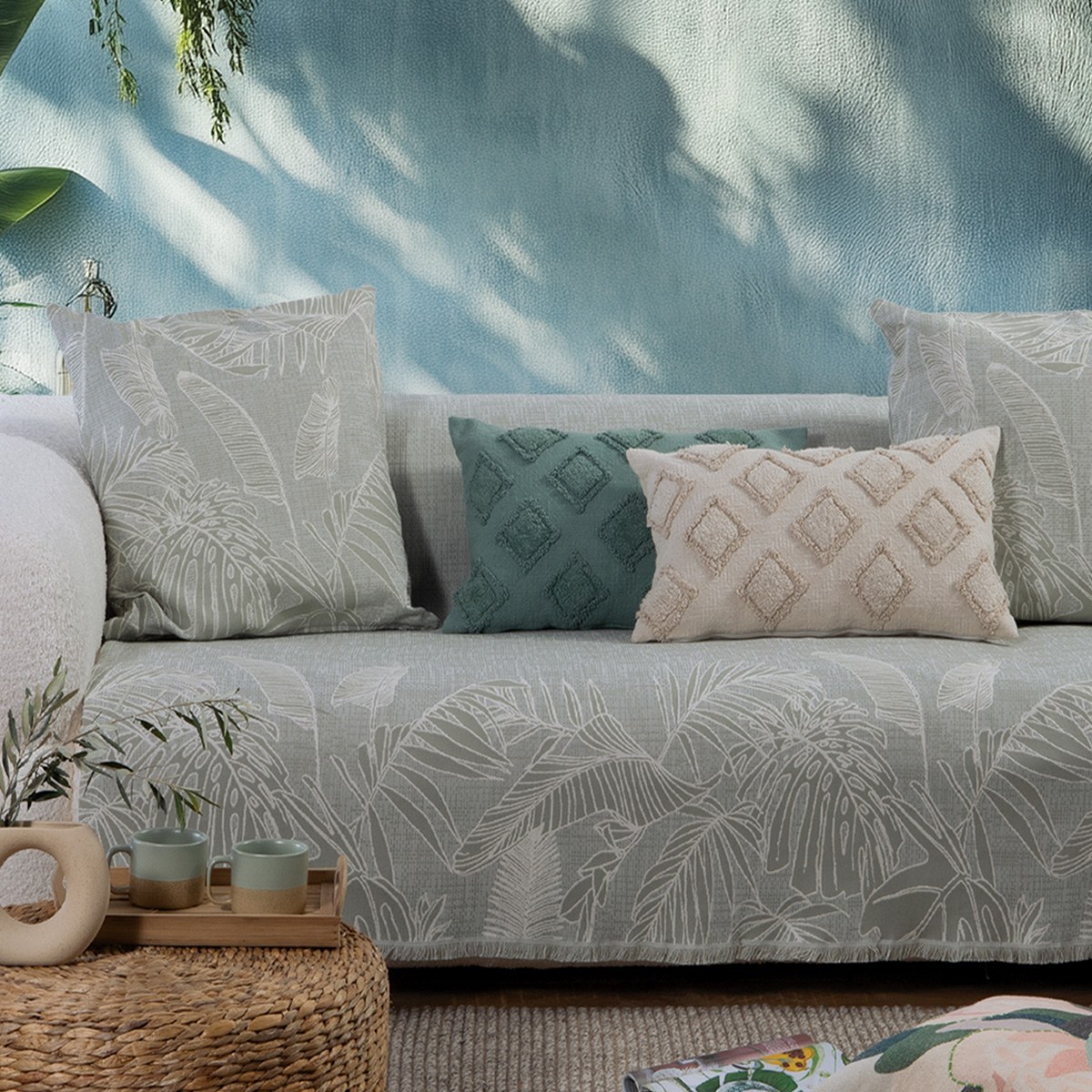 Ριχτάρι Πολυθρόνας (170x180) Nef-Nef Homeware Grow Green