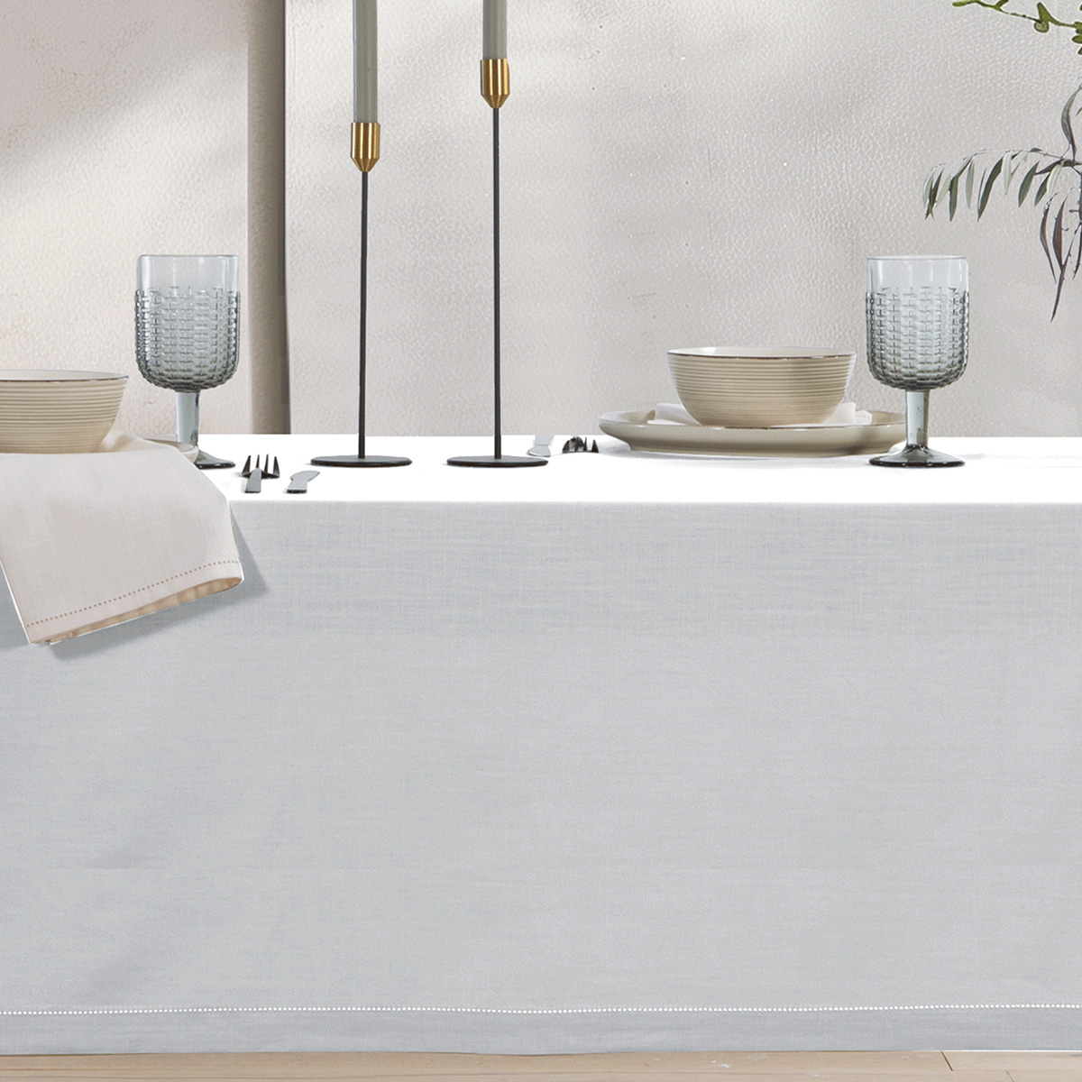 Τραπεζομάντηλο (150x250) Nef-Nef Homeware Steady White