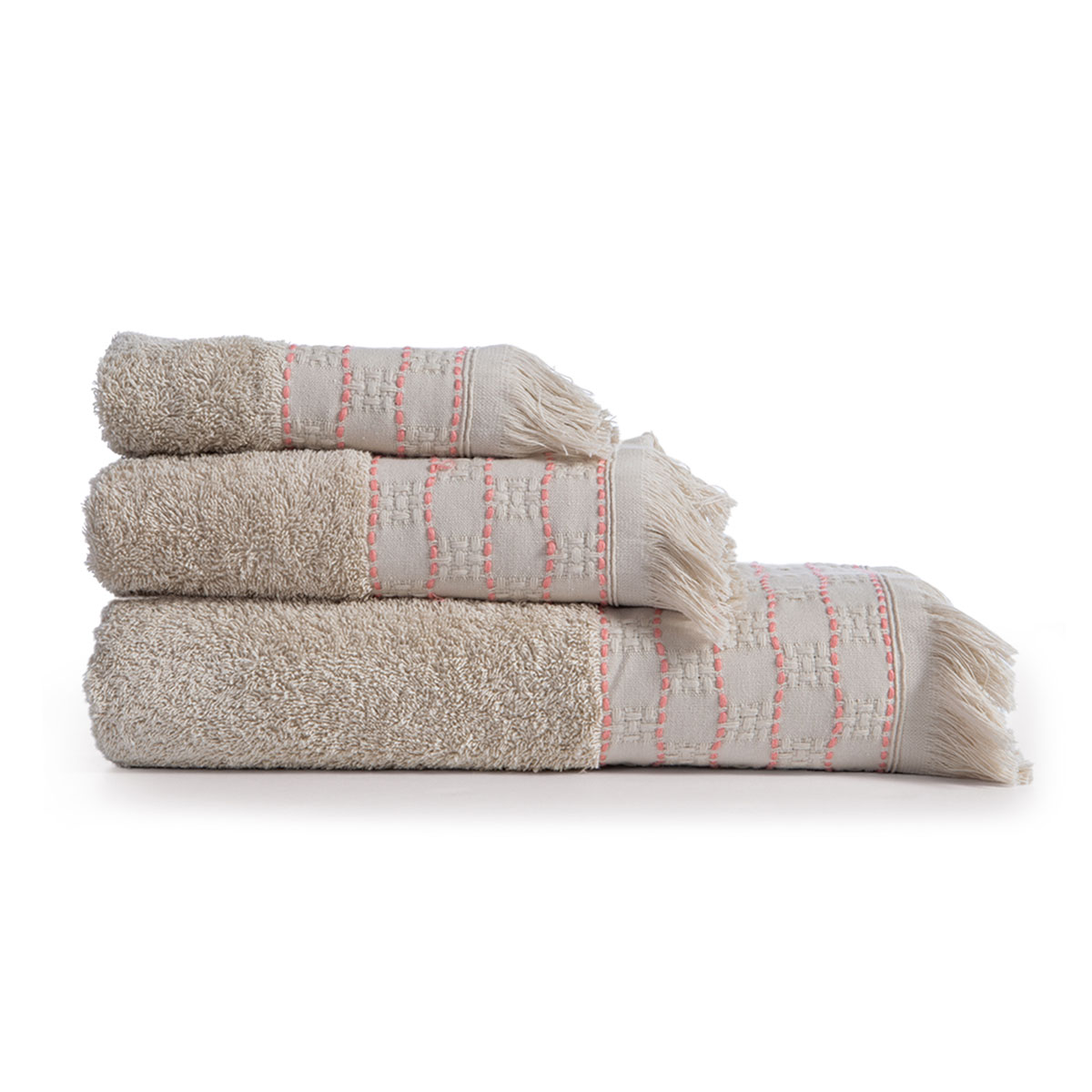 Πετσέτα Σώματος (70x140) Nef-Nef Homeware Quantro Beige 500gsm