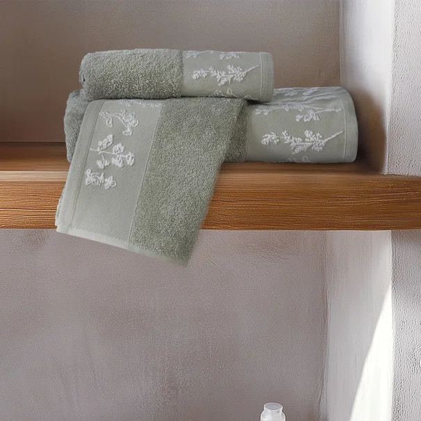 Πετσέτα Χεριών (30x50) Nef-Nef Homeware Claris Green 500gsm