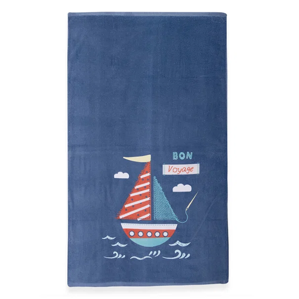 Παιδική Πετσέτα Θαλάσσης (70x120) Nef-Nef Homeware Bon Voyage Navy Blue
