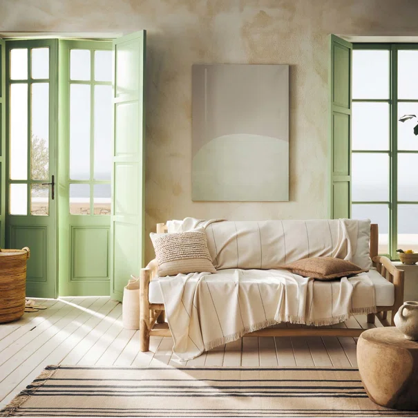 Ριχτάρι Καναπέ Τριθέσιου (220x300) Gofis Home Izara Natural/Grey 185/05