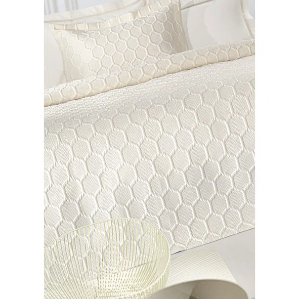 Κουβερλί King Size (Σετ 240x250) Guy Laroche Hive Ecru