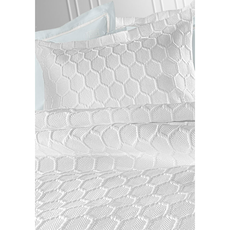 Κουβερλί King Size (Σετ 240x250) Guy Laroche Hive White