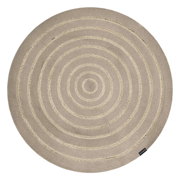 Στρογγυλό Χαλί Καλοκαιρινό (Φ150) Guy Laroche Maya Taupe