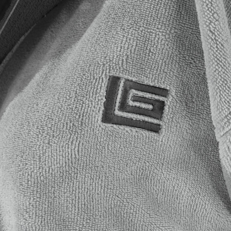 Μπουρνούζι Guy Laroche Monogram Smoke Λευκά Είδη Μπάνιου Μπουρνούζια Ανδρικά Spitishop