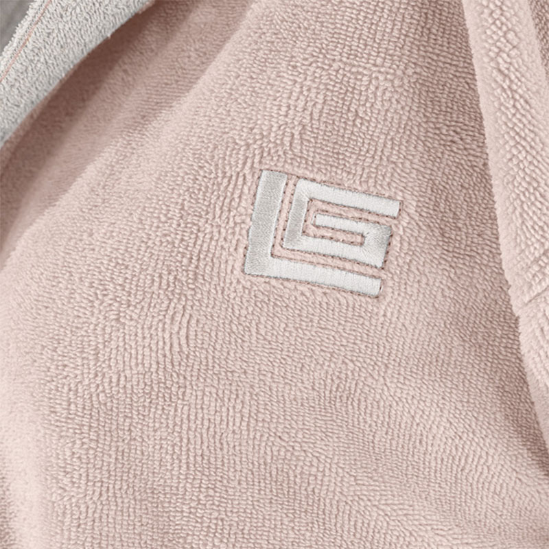 Μπουρνούζι Guy Laroche Monogram Pudra Λευκά Είδη Μπάνιου Μπουρνούζια Γυναικεία Spitishop