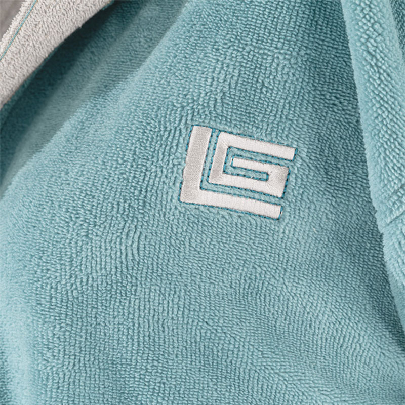 Μπουρνούζι Guy Laroche Monogram Ocean Λευκά Είδη Μπάνιου Μπουρνούζια Ανδρικά Spitishop