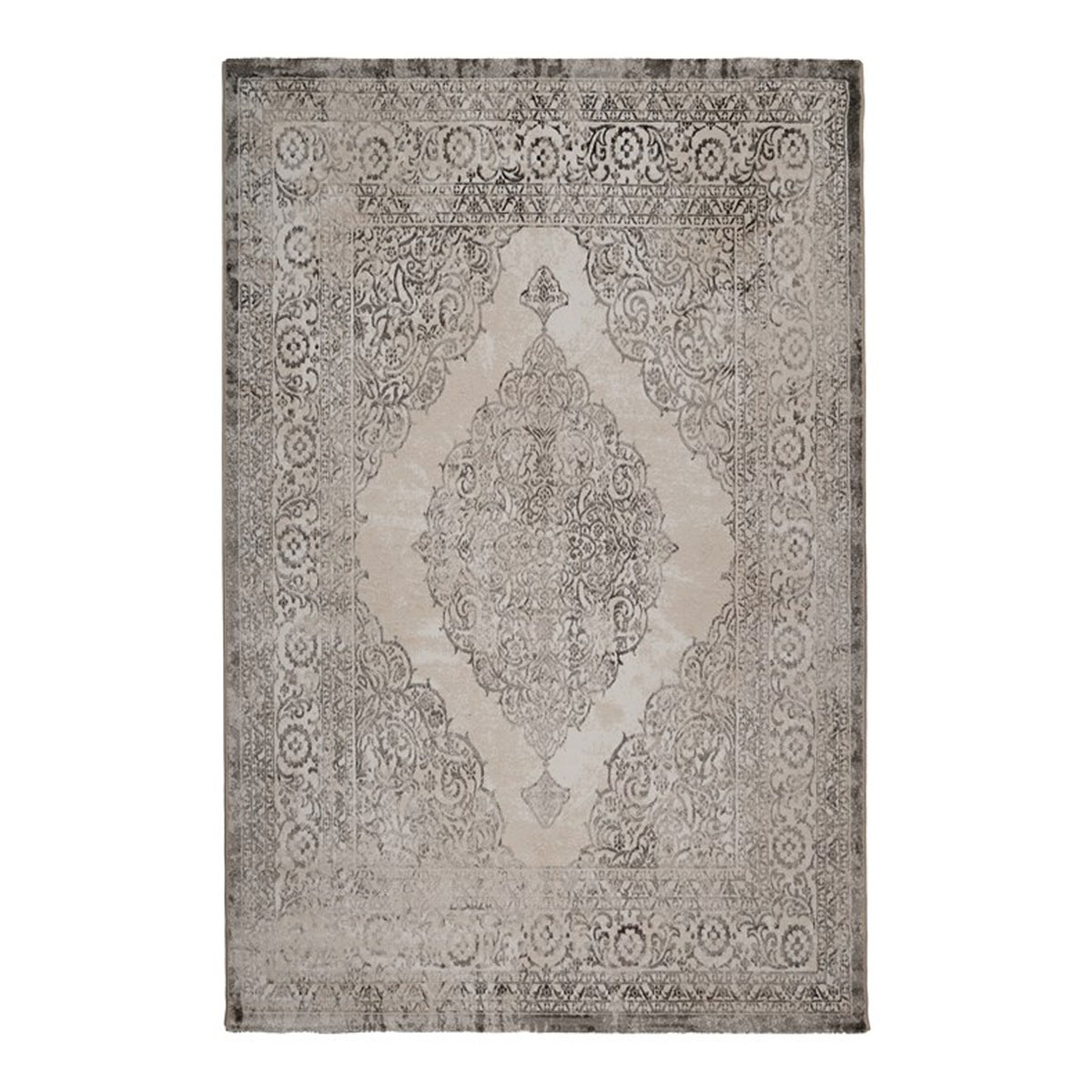 Χαλί Διαδρόμου (67x140) Βιοκαρπέτ Gossip 6185A White Vizon