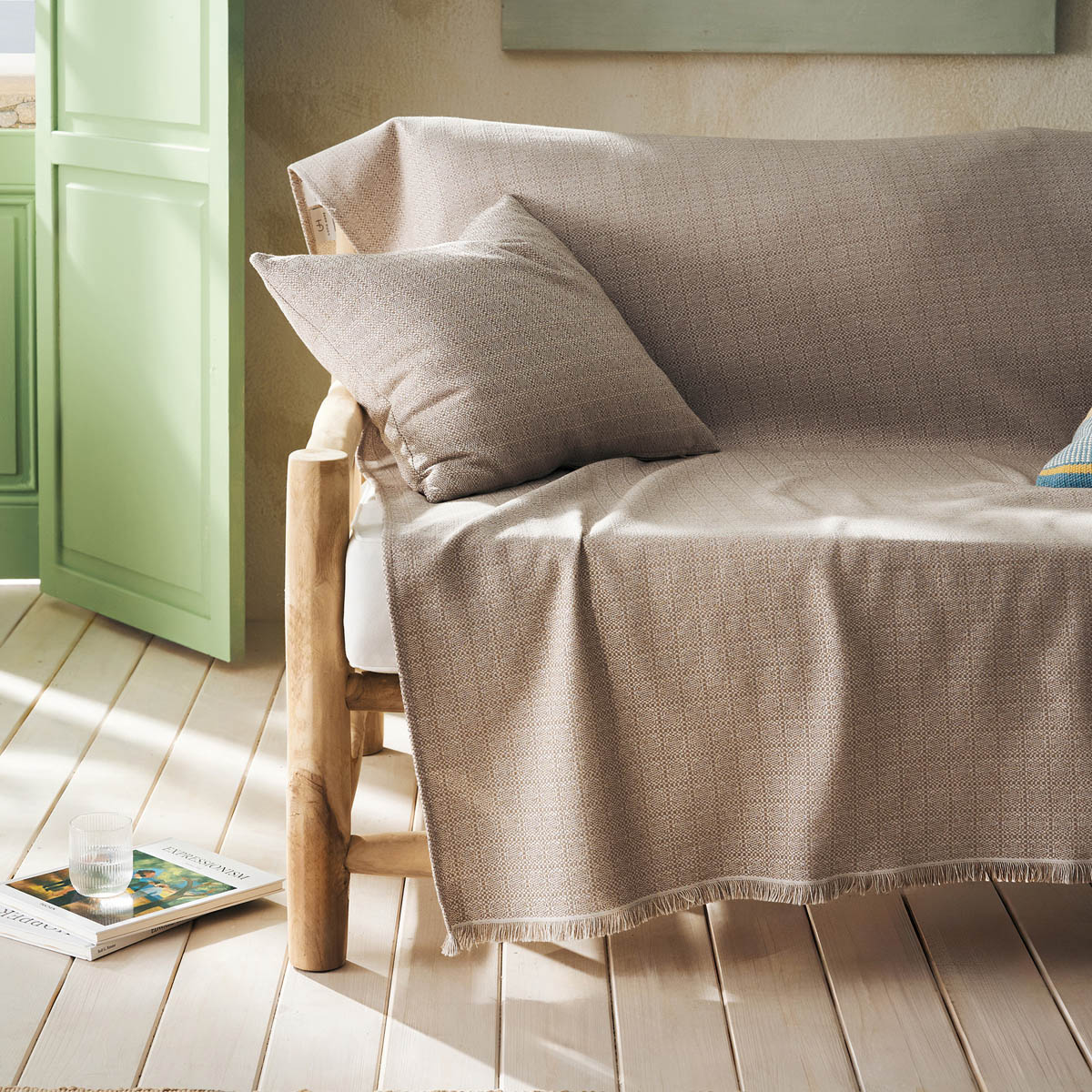 Ριχτάρι Καναπέ Διθέσιου (180x250) Gofis Home Keira Tree Brown 358/13