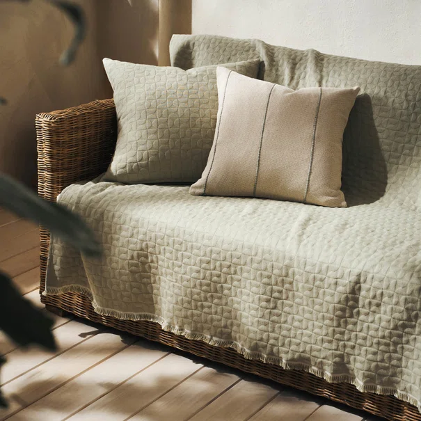 Ριχτάρι Πολυθρόνας (180x180) Gofis Home Eliena Smoke Green 402/07