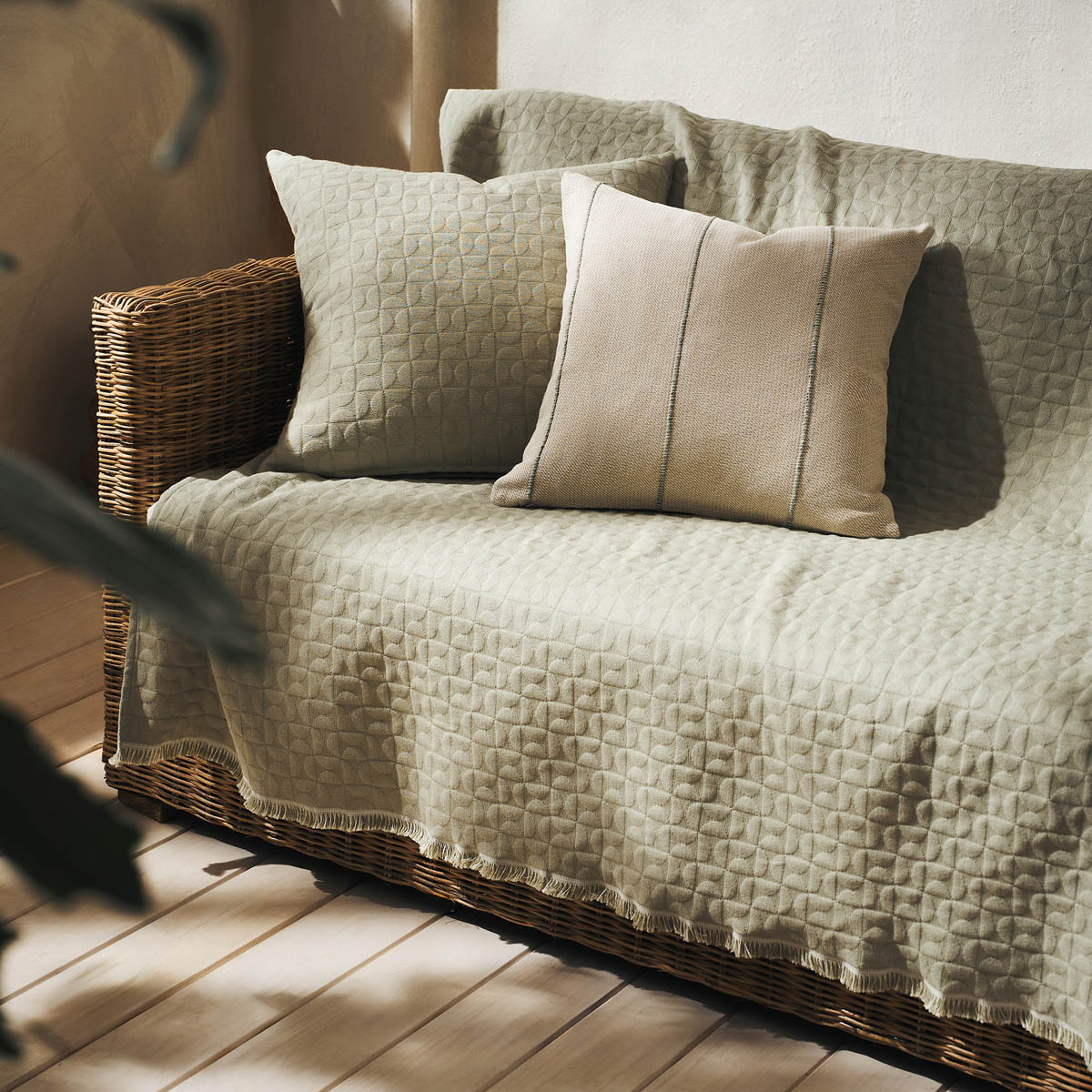 Ριχτάρι Καναπέ Διθέσιου (180x250) Gofis Home Eliena Smoke Green 402/07